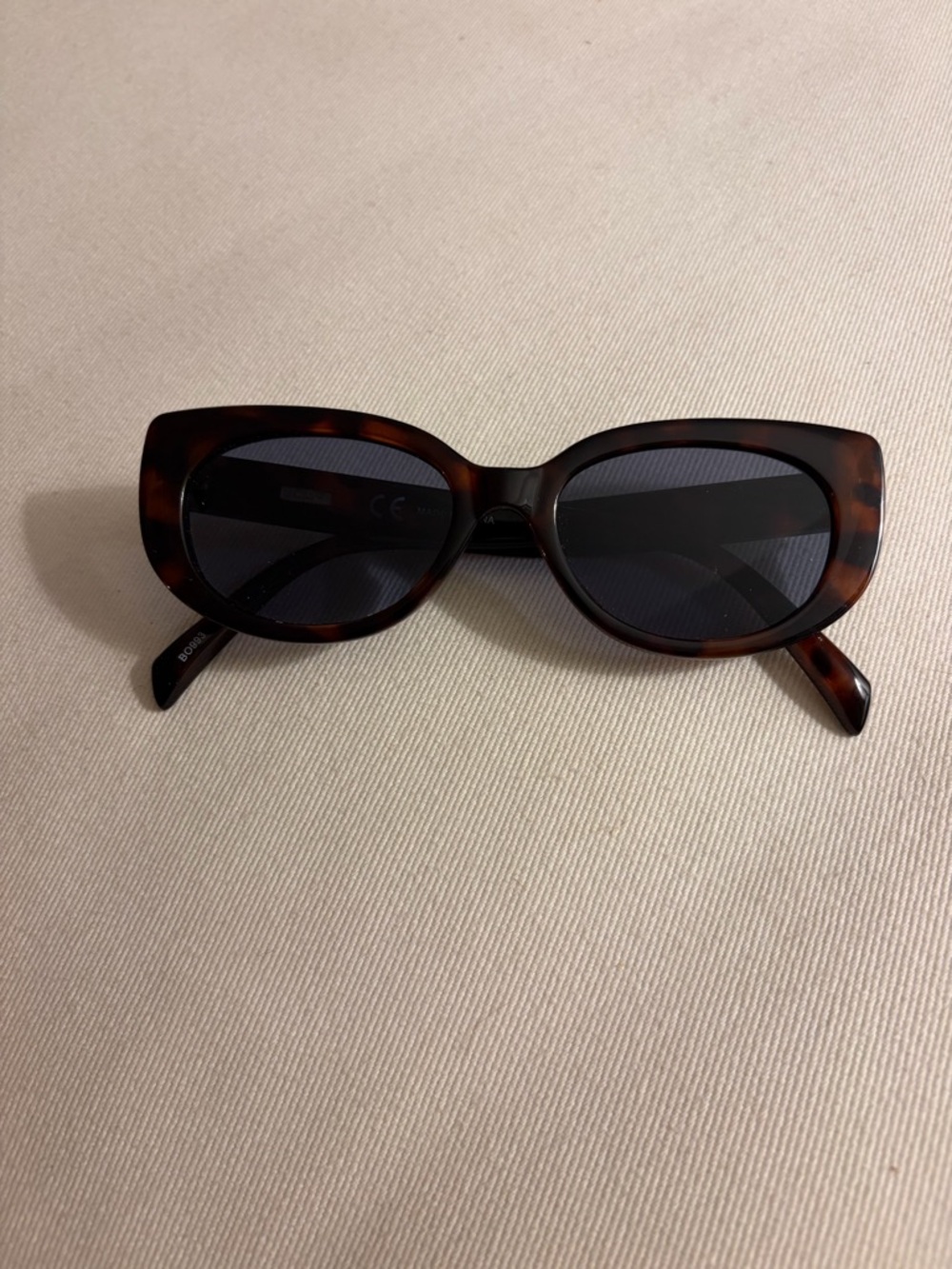 Tortoiseshell Cat-Eye Women's Sunglasses - Dark Lens